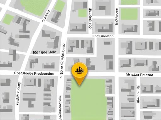 A map showing the location of Outback Laughs Productions on Flinders Street in Melbourne.